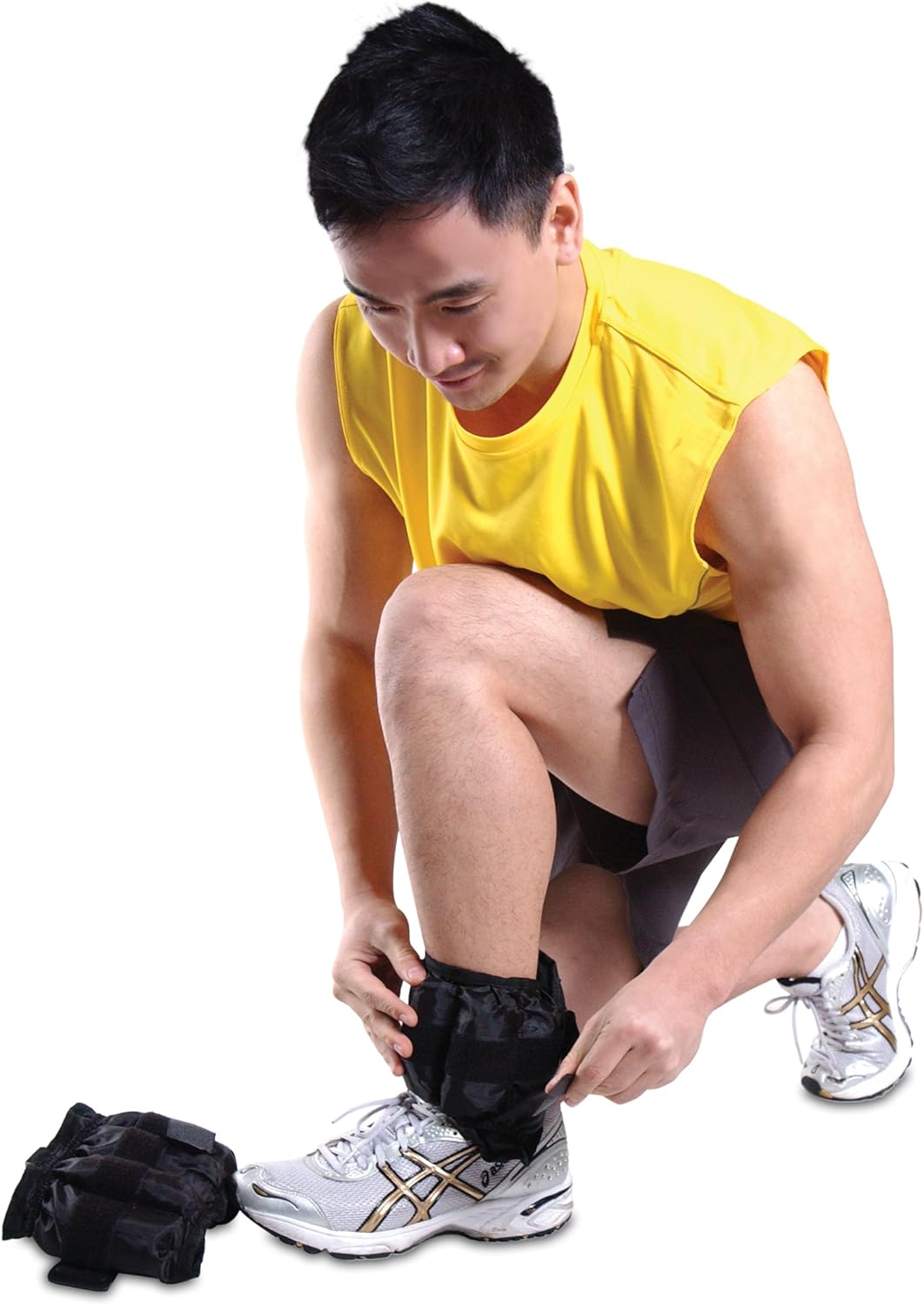 Barbell Adjustable Ankle Weights |10-20lb Pair | Black