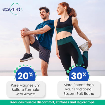 Soothing Muscle Magnesium Lotion, Epsom Salt, Arnica Cream, 1-Pack
