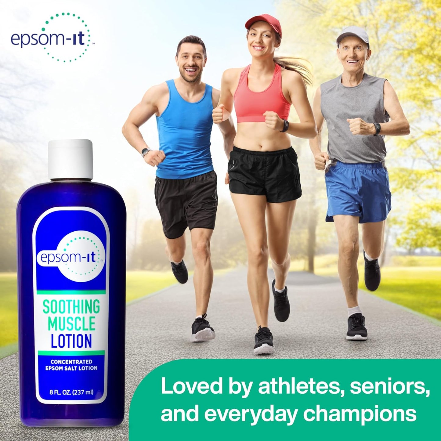 Soothing Muscle Magnesium Lotion, Epsom Salt, Arnica Cream, 1-Pack