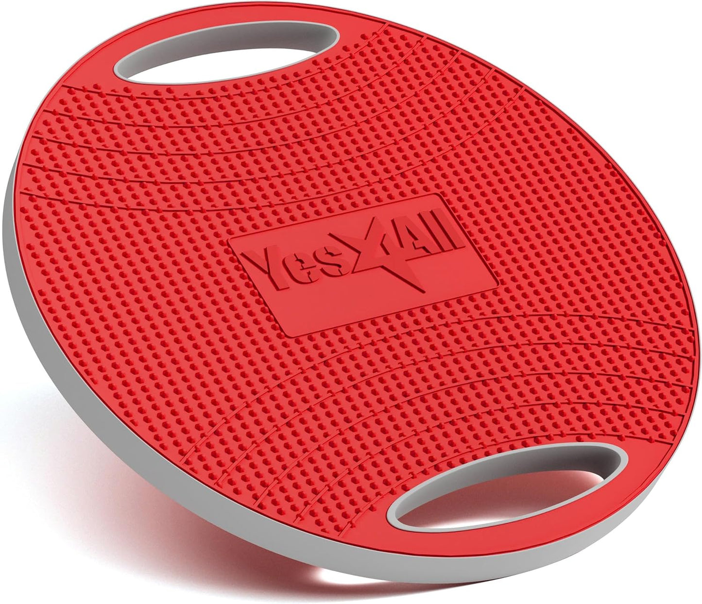 Wobble Balance Board, Plastic Stability Trainer with Handles for Standing Desk, Core Training & Home Gym Workout