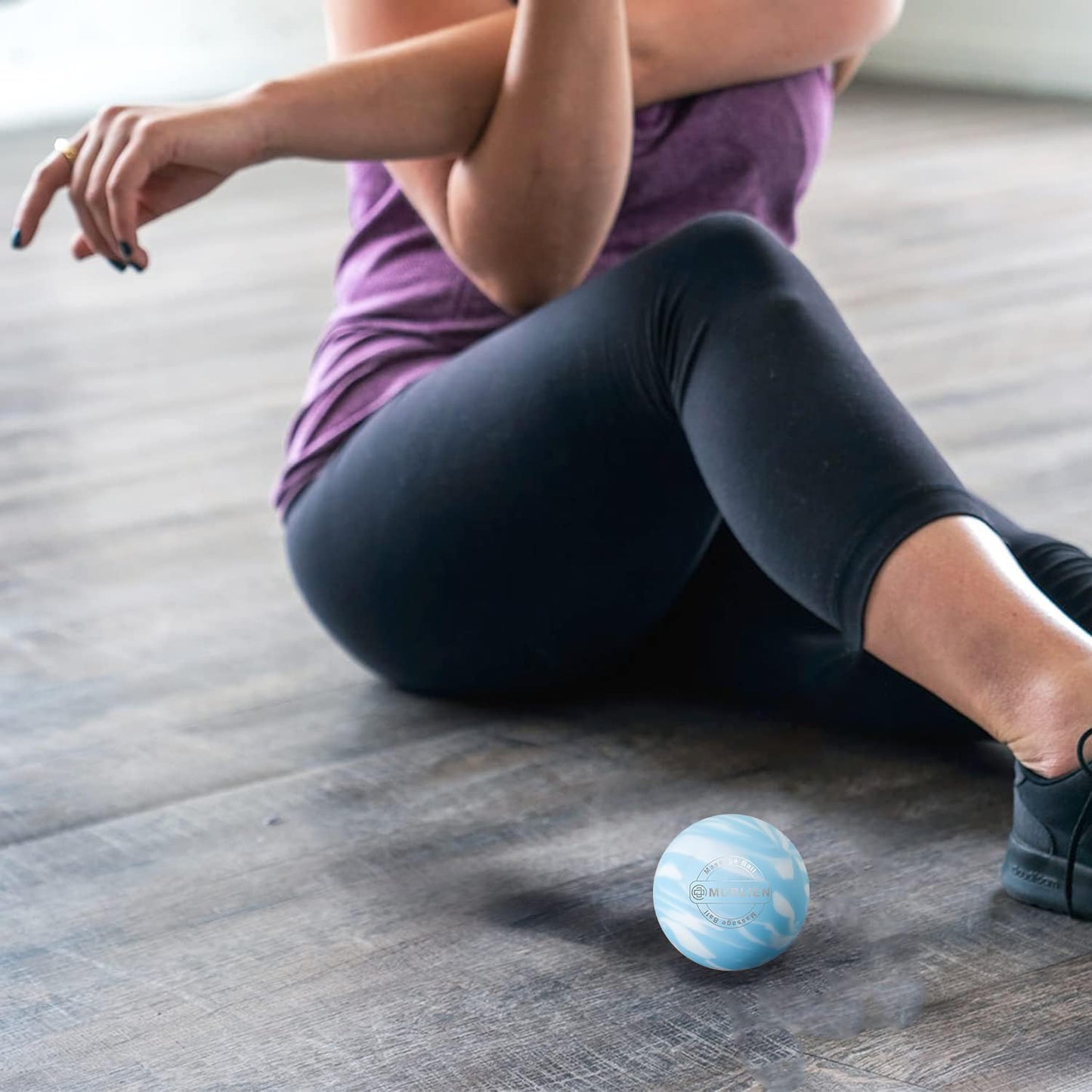 Massage Ball, Lacrosse Ball for Trigger Point Therapy, Deep Tissue, Myofascial Release, Sore Muscle Relief Massager for Neck, Shoulder, Back, Legs, Foot or Muscle Tension - Gold