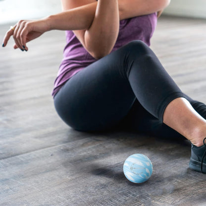 Massage Ball, Lacrosse Ball for Trigger Point Therapy, Deep Tissue, Myofascial Release, Sore Muscle Relief Massager for Neck, Shoulder, Back, Legs, Foot or Muscle Tension - Gold