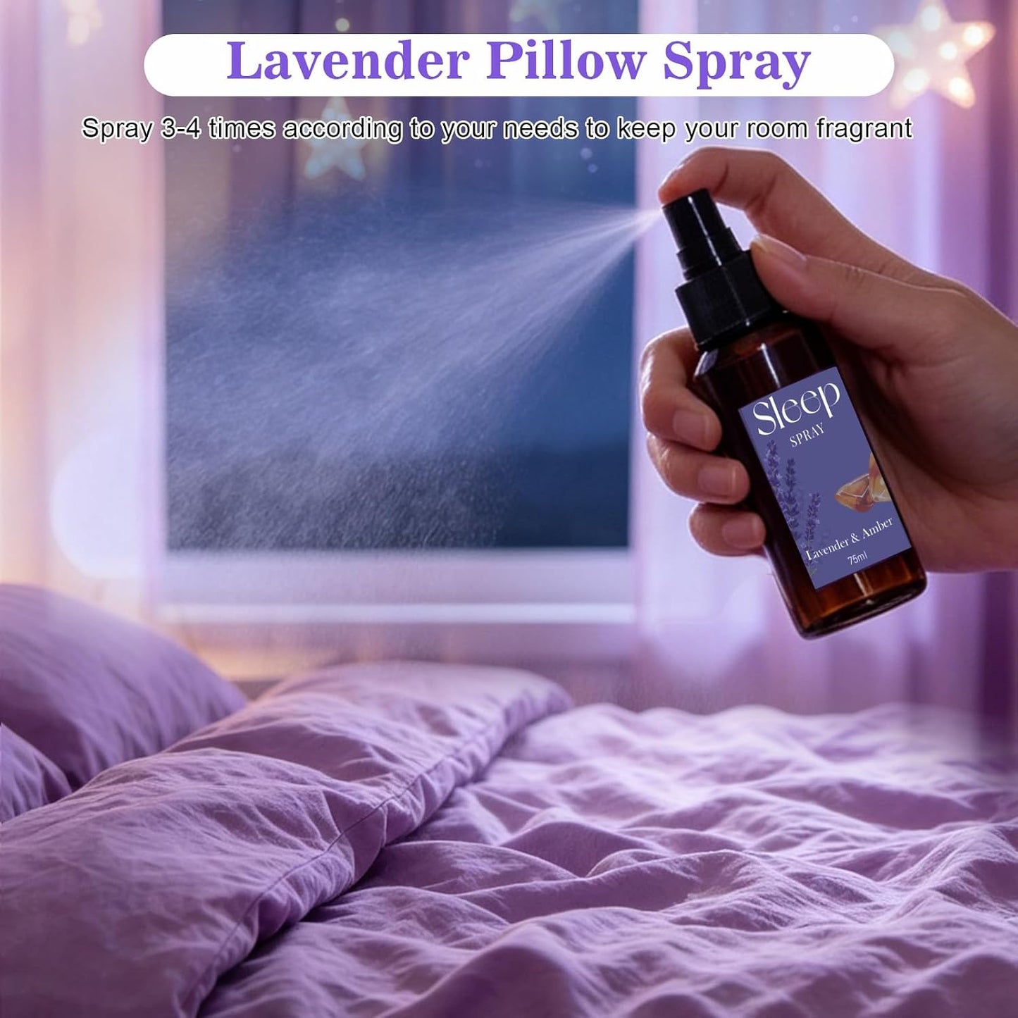 STRN Room Spray with Lavender Essential Oil for Sleep, Pillow Sleep Spray