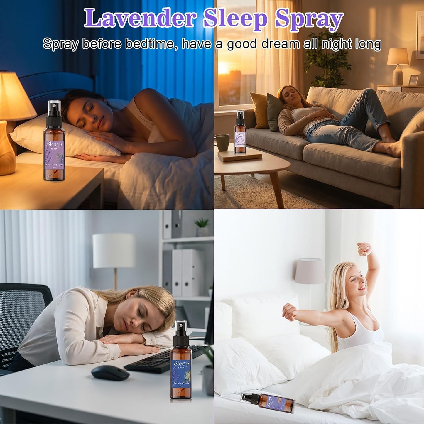 STRN Room Spray with Lavender Essential Oil for Sleep, Pillow Sleep Spray