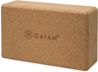 Natural Cork Yoga Block, Non-Slip Brick for Pilates & Balance | 100% natural cork with non-slip grip & rounded edges. Eco-friendly foam alternative for yoga, Pilates, balance & meditation.