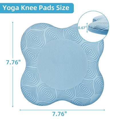 Yoga Knee Pads Set of 2 – Extra Soft Non-Slip Yoga Knee Pad Cushion for Knees Elbows Wrists – Pilates & Workout Knee Pads for Floor Exercises, Kneeling, Stretching, Fitness, Blue