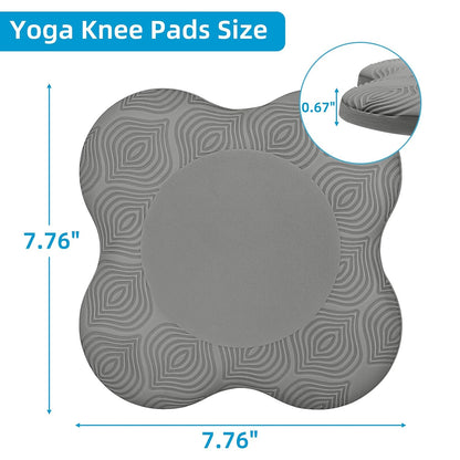 Yoga Knee Pads Set of 2 – Extra Soft Non-Slip Yoga Knee Pad Cushion for Knees Elbows Wrists – Pilates & Workout Knee Pads for Floor Exercises, Kneeling, Stretching, Fitness, Blue