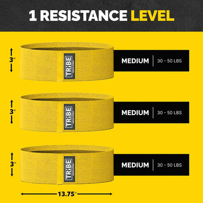 Resistance Bands for Working Out - 3 Pack Fabric Workout Bands for Women and Men - Booty Bands for Legs and Glute - Non Slip Exercise Bands Set for Squat Hip Thigh