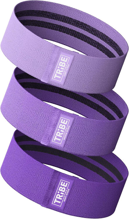 Resistance Bands for Working Out - 3 Pack Fabric Workout Bands for Women and Men - Booty Bands for Legs and Glute - Non Slip Exercise Bands Set for Squat Hip Thigh