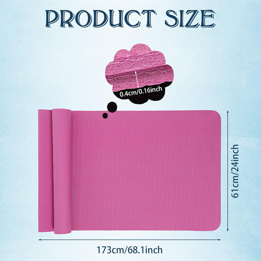 10 Pack Yoga Mats Bulk, 68'' x 24'' x 4mm Thick Yoga Mats for Kids and Adult Gym Mats Bundle Latex Free Exercise Mats with Non Slip Texture for Outdoor Yoga, Pilates or Workout (Multicolor)
