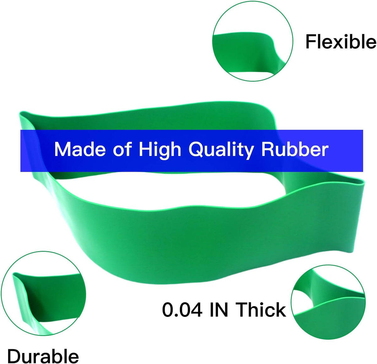 3 PCs Swimming Ankle Strap with 1 Pair Earplug, Rubber Pulling Ankle Band Aquatic Resistance Belt for Swimming Training Legs Resistance Strength Exercise