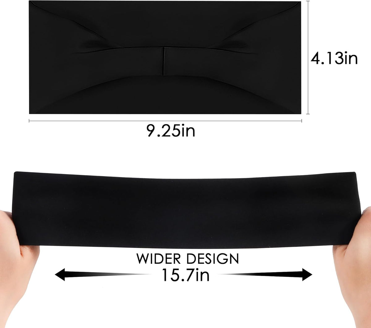 7 Pack Sports Headbands for Men, Sweat Absorbent Non Slip Elastic Headband, Quick Dry Workout Running Yoga Gym Head Wrap for Outdoor Work