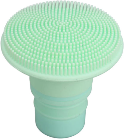 Massage Gun Attachments,Massage Gun Heads, 18/19mm Silicone Massager Gun Attachment Deep Tissue Percussion Plug and Play Salon Tools Massage Head (Light Green)