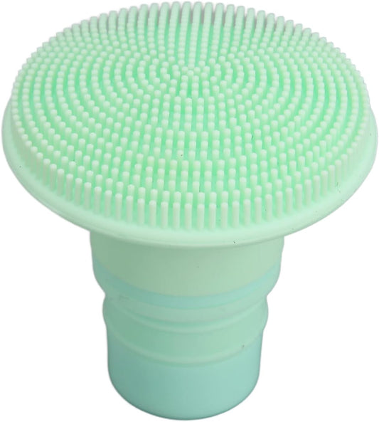 Massage Gun Attachments,Massage Gun Heads, 18/19mm Silicone Massager Gun Attachment Deep Tissue Percussion Plug and Play Salon Tools Massage Head (Light Green)