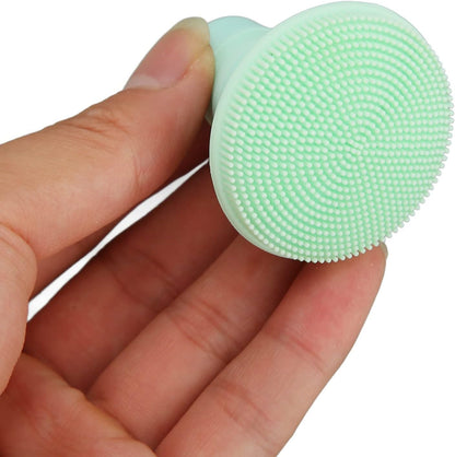 Massage Gun Attachments,Massage Gun Heads, 18/19mm Silicone Massager Gun Attachment Deep Tissue Percussion Plug and Play Salon Tools Massage Head (Light Green)