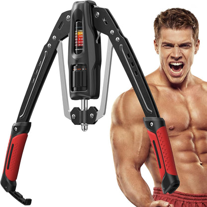 Merach Twister Arm Trainer, 22-440lb Hydraulic Power, Adjustable Home Chest Expander, Shoulder Muscle Training Fitness Equipment, Arm Enhanced Exercise Strengthener