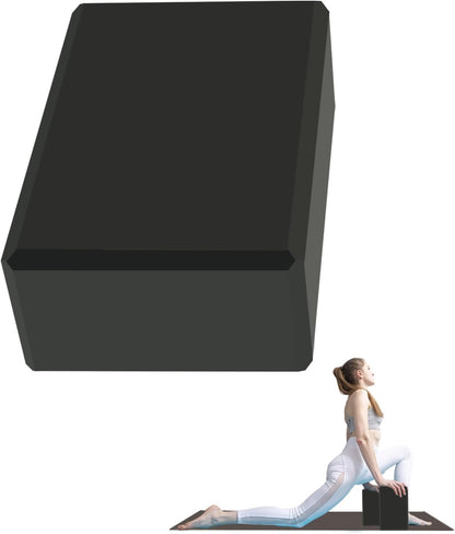 Yoga Block - Unsupported Latex Eva foam - Soft non slip surface with bevel for yoga, pilates, meditation - Yoga accessories for stability, balance and deep stretching