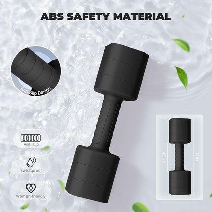 Adjustable Dumbbell Set of 2, Weights for Men and Women at Home, Anti-slip Handle, 3 in 1 Free Weights Dumbbells Set, 2lb/3lb/5lb/10lb/15lb/20lb for Pilates, Yoga, Strength Training