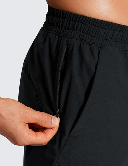 Lightweight Workout Shorts 7" | for Hot Day, Sweat-Wicking, Quick Dry, Casual, Zipper Pocket, for Men