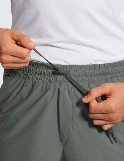 Lightweight Workout Shorts 7" | for Hot Day, Sweat-Wicking, Quick Dry, Casual, Zipper Pocket, for Men