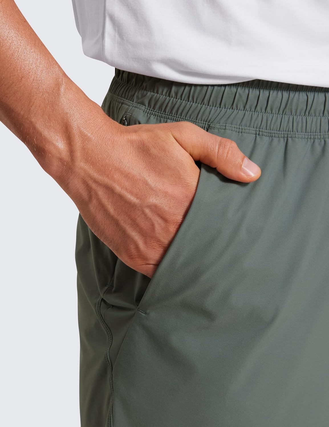 Lightweight Workout Shorts 7" | for Hot Day, Sweat-Wicking, Quick Dry, Casual, Zipper Pocket, for Men