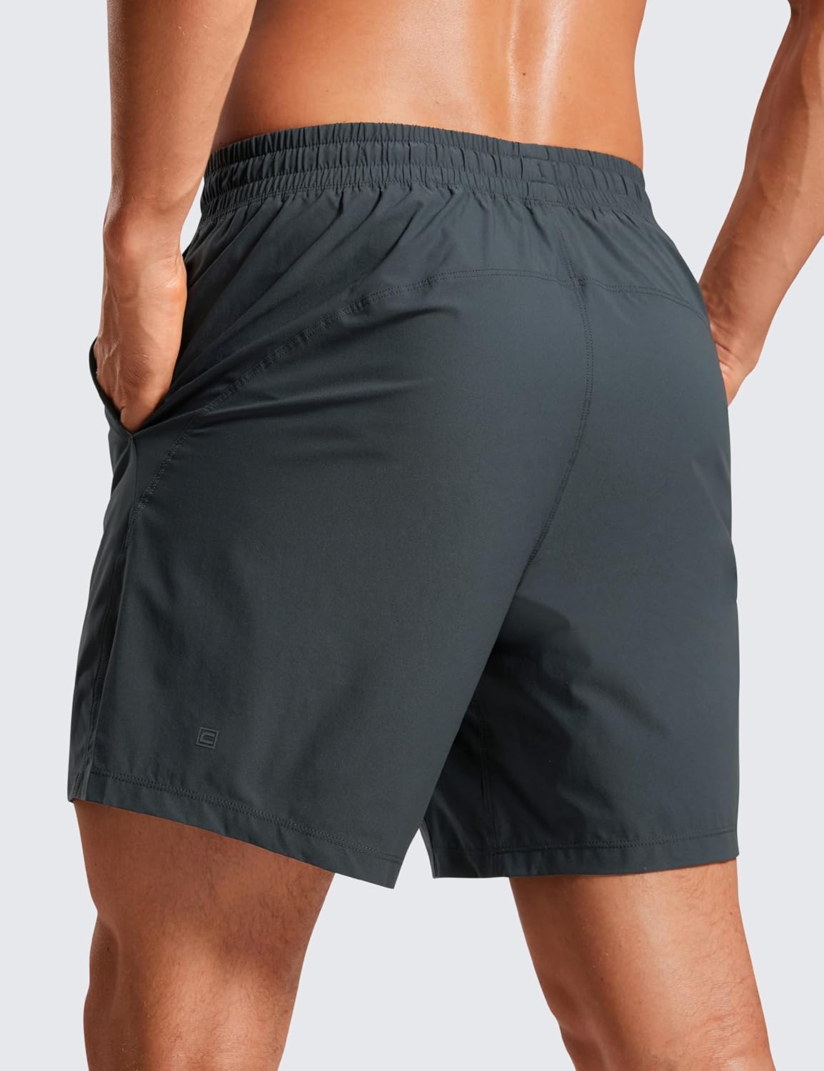 Lightweight Workout Shorts 7" | for Hot Day, Sweat-Wicking, Quick Dry, Casual, Zipper Pocket, for Men