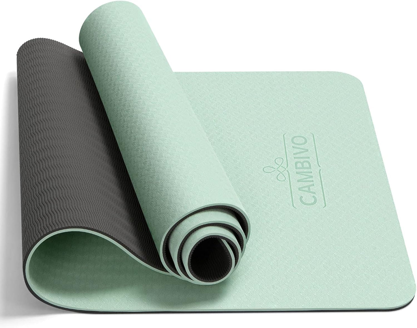 Yoga Mat for Women Men Kids, 1/3 & 1/4 & 2/5 Inch Extra Thick Yoga Mat Non Slip, 72" x 24" TPE Yoga Mats, Workout Mat with Carrying Strap for Yoga, Pilates and Floor Exercises