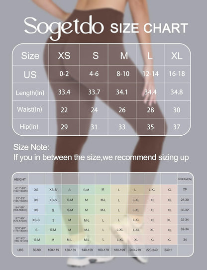 Yoga Leggings for Women Hidden Scrunch Butt Non See Through High Waisted No Front Seam Athletic Gym Workout Pants