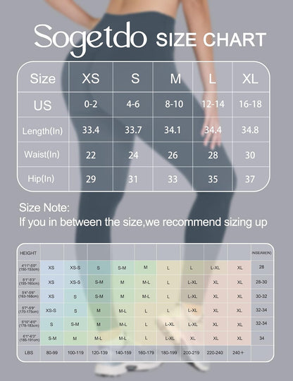 Yoga Leggings for Women Hidden Scrunch Butt Non See Through High Waisted No Front Seam Athletic Gym Workout Pants