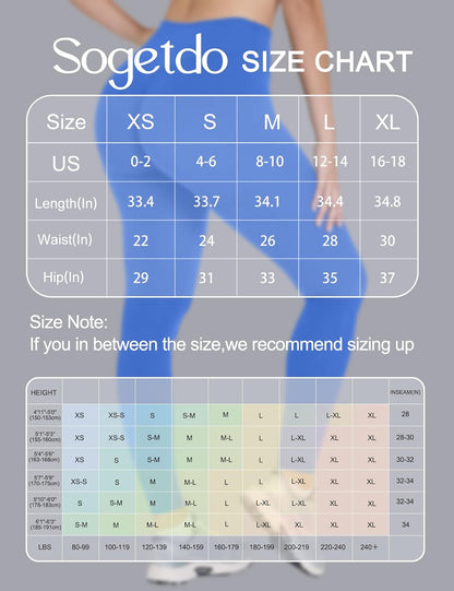 Yoga Leggings for Women Hidden Scrunch Butt Non See Through High Waisted No Front Seam Athletic Gym Workout Pants