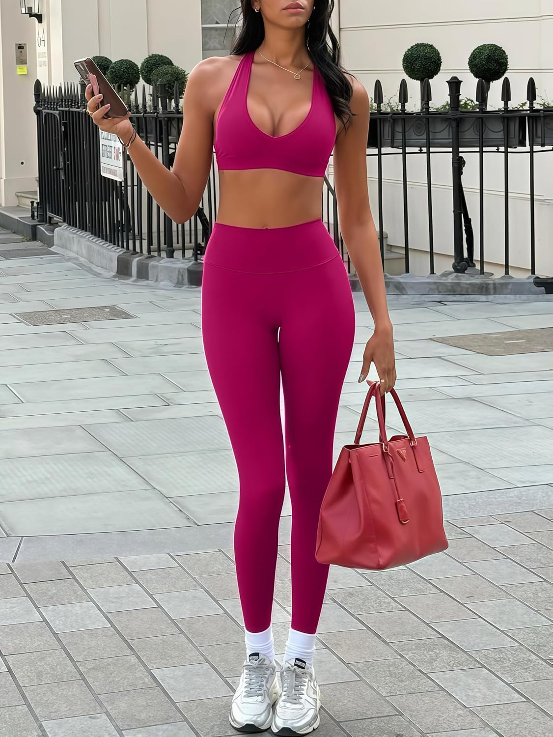 Yoga Leggings for Women Hidden Scrunch Butt Non See Through High Waisted No Front Seam Athletic Gym Workout Pants