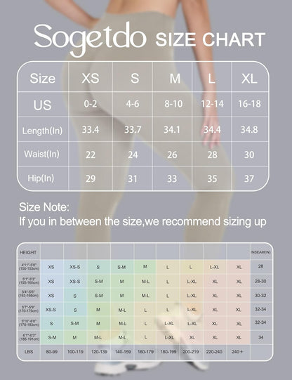 Yoga Leggings for Women Hidden Scrunch Butt Non See Through High Waisted No Front Seam Athletic Gym Workout Pants