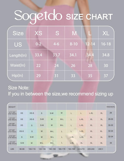 Yoga Leggings for Women Hidden Scrunch Butt Non See Through High Waisted No Front Seam Athletic Gym Workout Pants