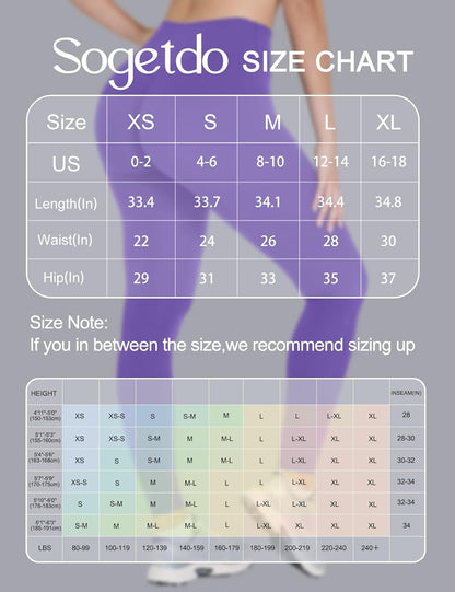 Yoga Leggings for Women Hidden Scrunch Butt Non See Through High Waisted No Front Seam Athletic Gym Workout Pants