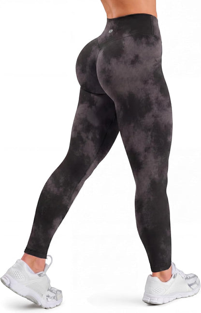 Yoga Leggings for Women Hidden Scrunch Butt Non See Through High Waisted No Front Seam Athletic Gym Workout Pants