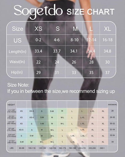 Yoga Leggings for Women Hidden Scrunch Butt Non See Through High Waisted No Front Seam Athletic Gym Workout Pants