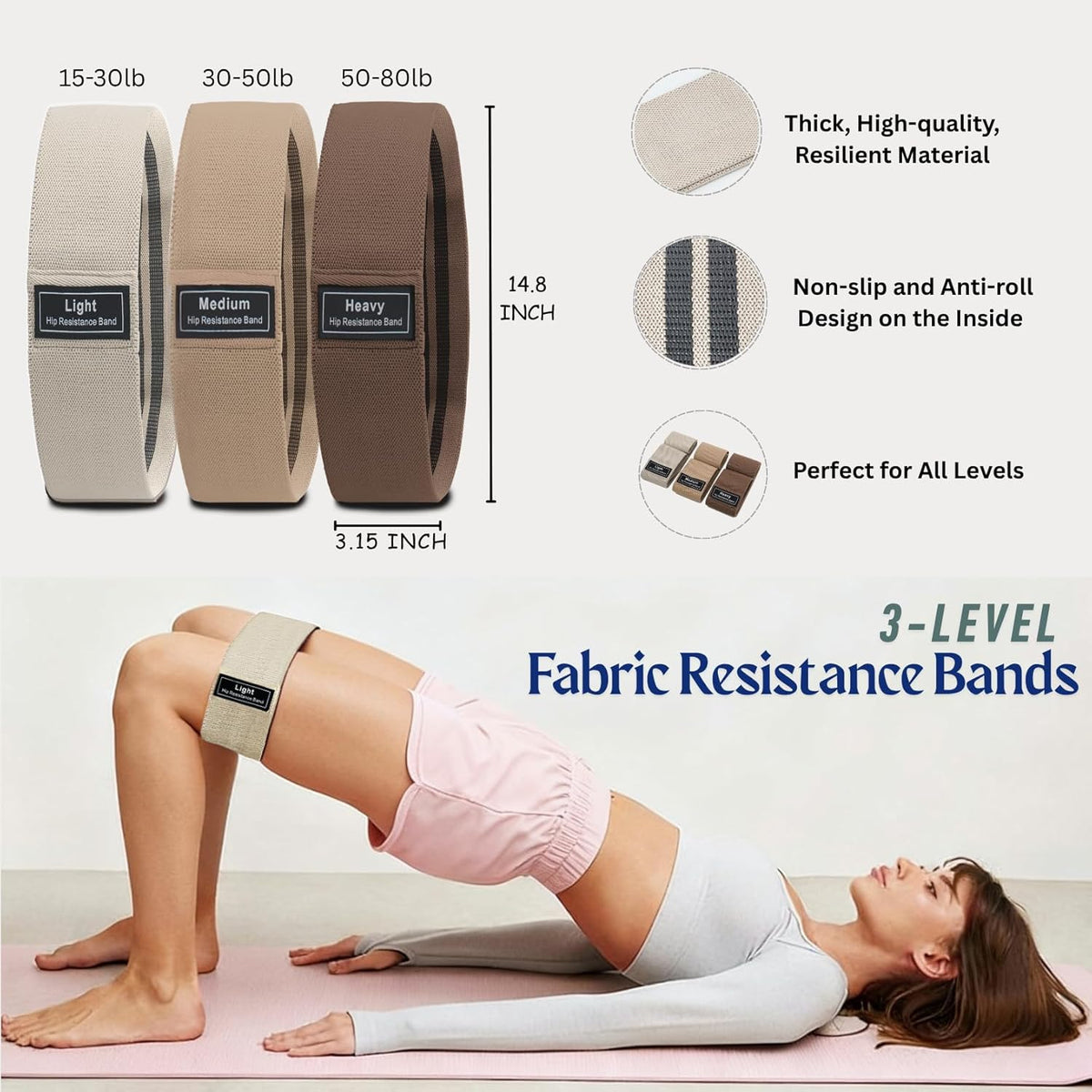 Pilates Kit, Home Pilates Kit with Pilates Ring and Ball Set, 14-Piece Full Body Pilates Equipment Set with Resistance Bands, Sliders, Ankle Weights & Grip Socks for Home Workouts