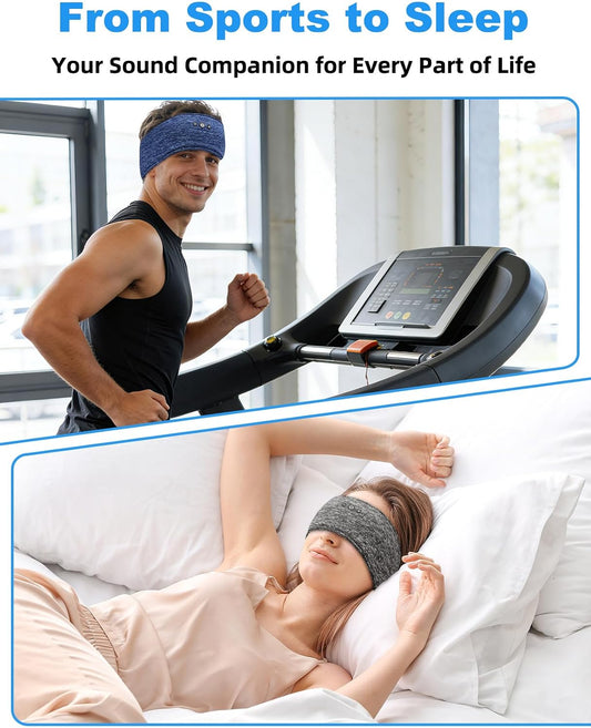 Adjustable Bluetooth Sleeping Headphones Headband for Men Women 2PCS
