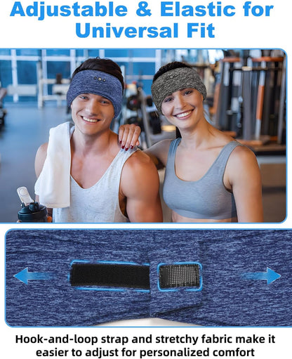 Adjustable Bluetooth Sleeping Headphones Headband for Men Women 2PCS