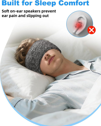 Adjustable Bluetooth Sleeping Headphones Headband for Men Women 2PCS