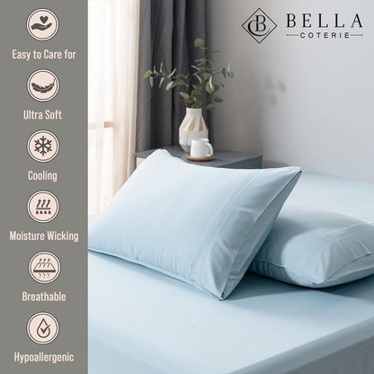 Bella Coterie | Luxury Bamboo Viscose Standard Size Pillowcase Set