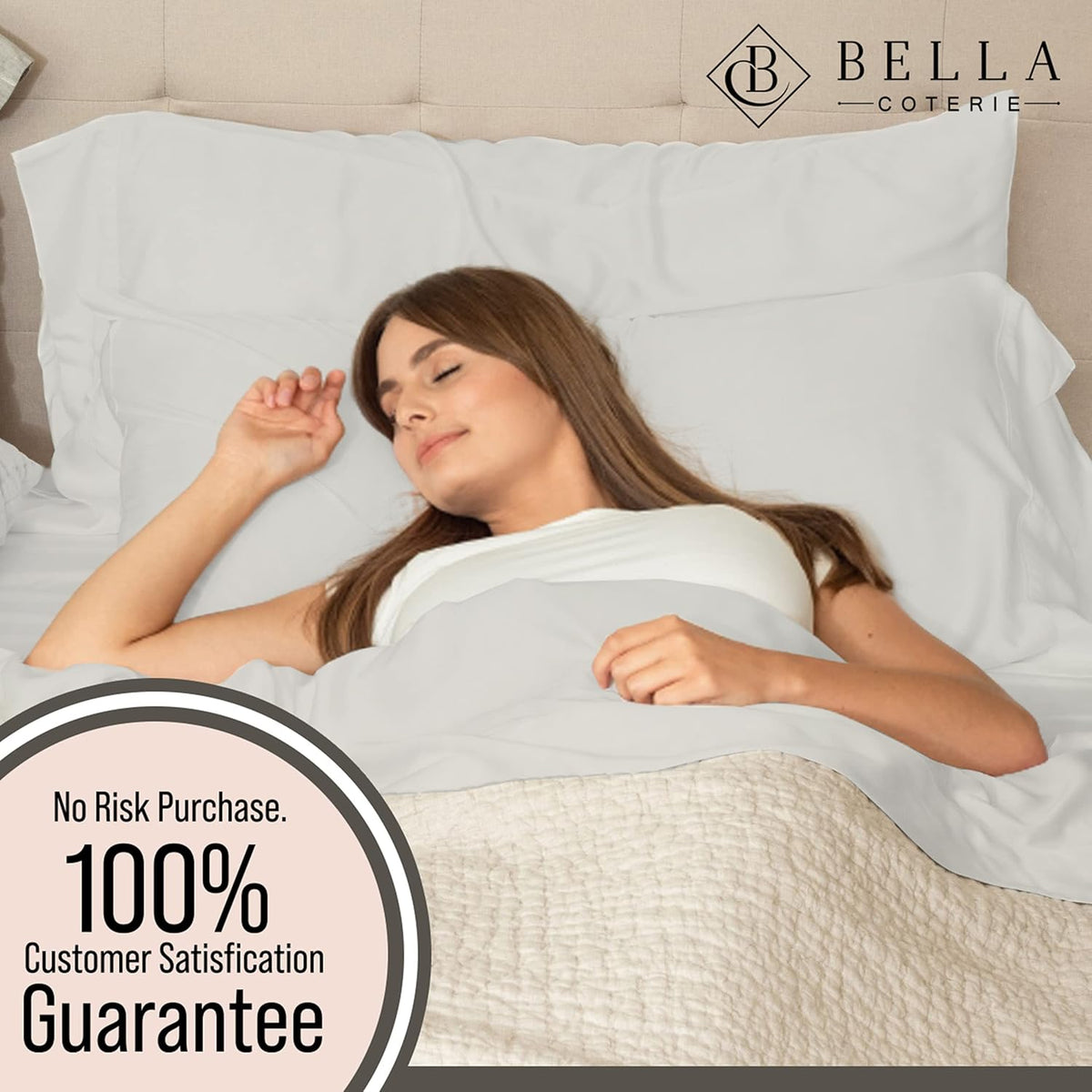 Bella Coterie | Luxury Bamboo Viscose Standard Size Pillowcase Set