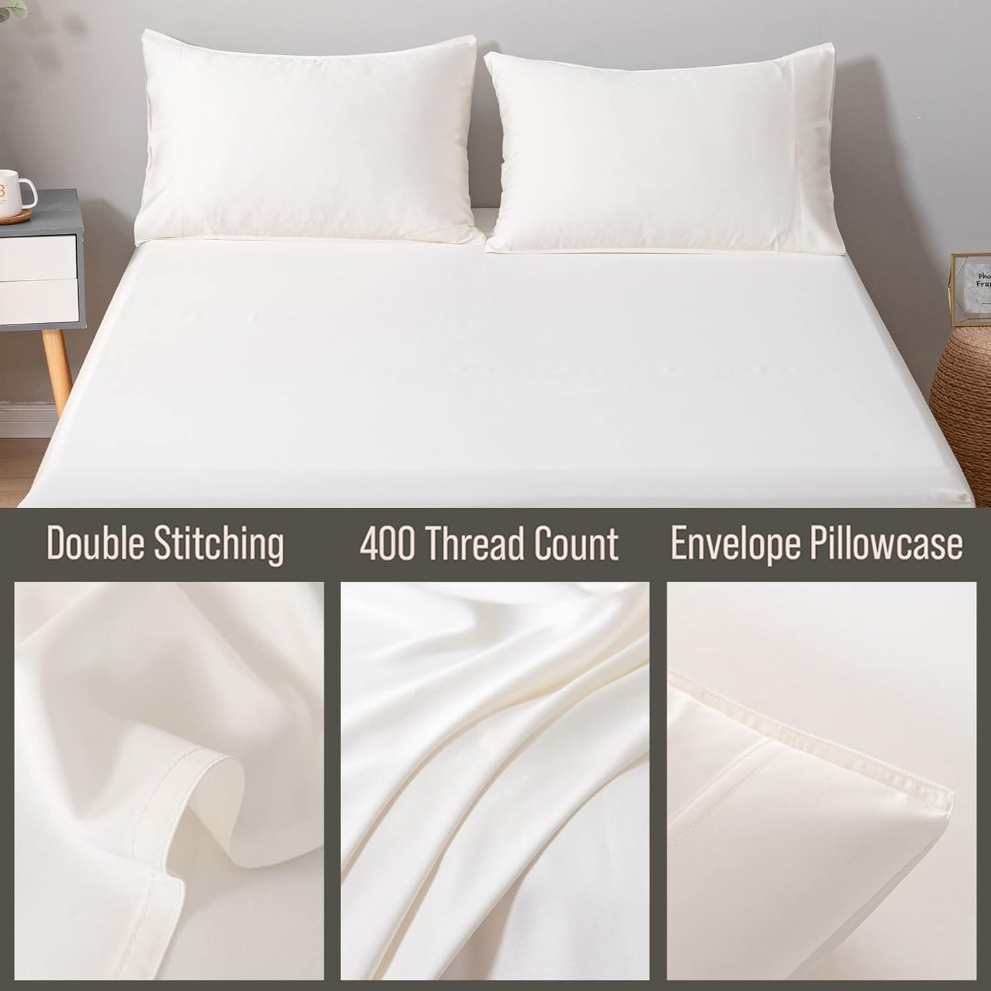 Bella Coterie | Luxury Bamboo Viscose Standard Size Pillowcase Set