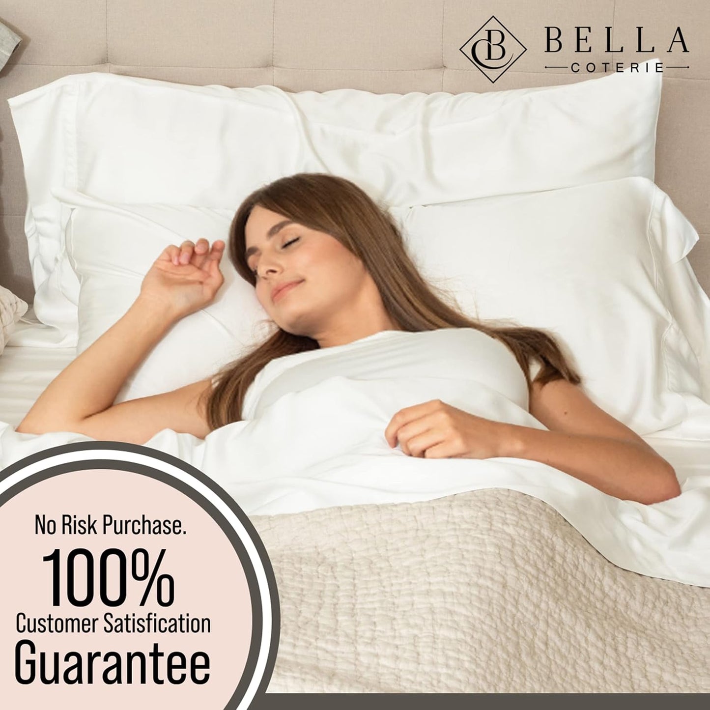 Bella Coterie | Luxury Bamboo Viscose Standard Size Pillowcase Set