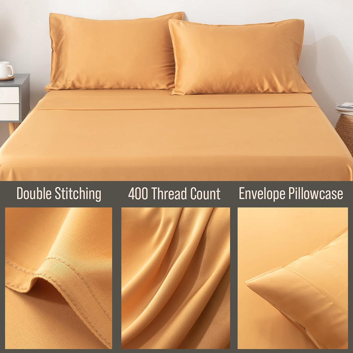 Bella Coterie | Luxury Bamboo Viscose Standard Size Pillowcase Set