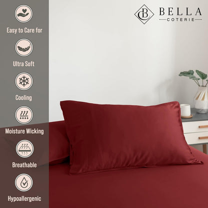 Bella Coterie | Luxury Bamboo Viscose Standard Size Pillowcase Set