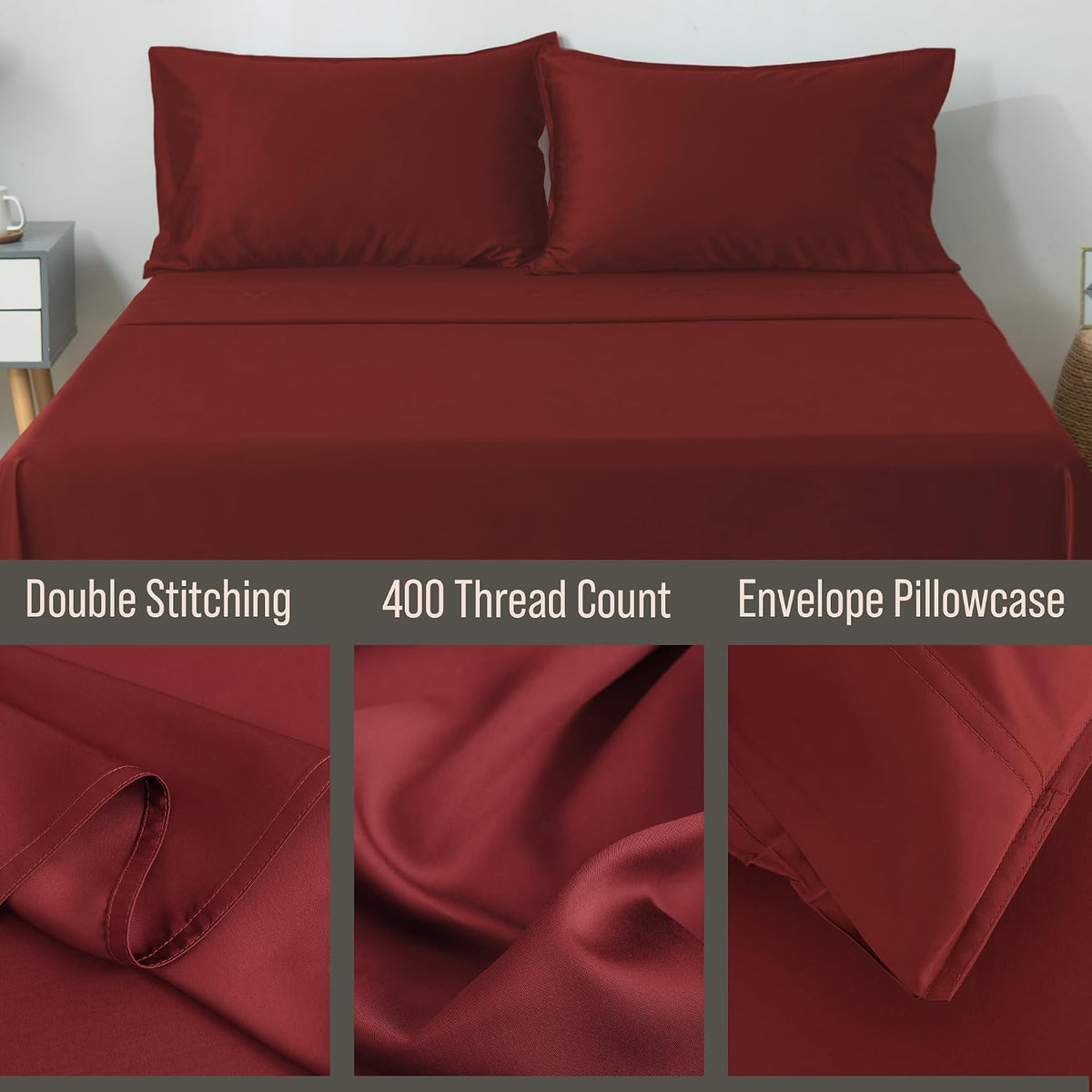 Bella Coterie | Luxury Bamboo Viscose Standard Size Pillowcase Set