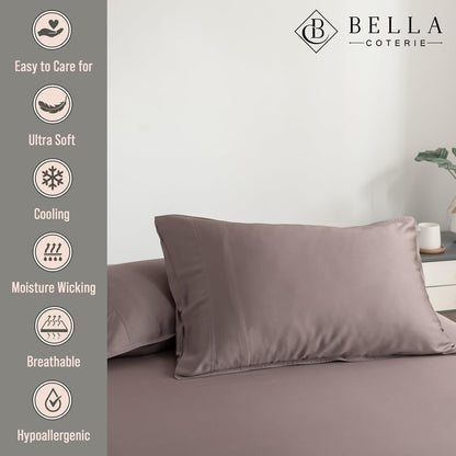 Bella Coterie | Luxury Bamboo Viscose Standard Size Pillowcase Set