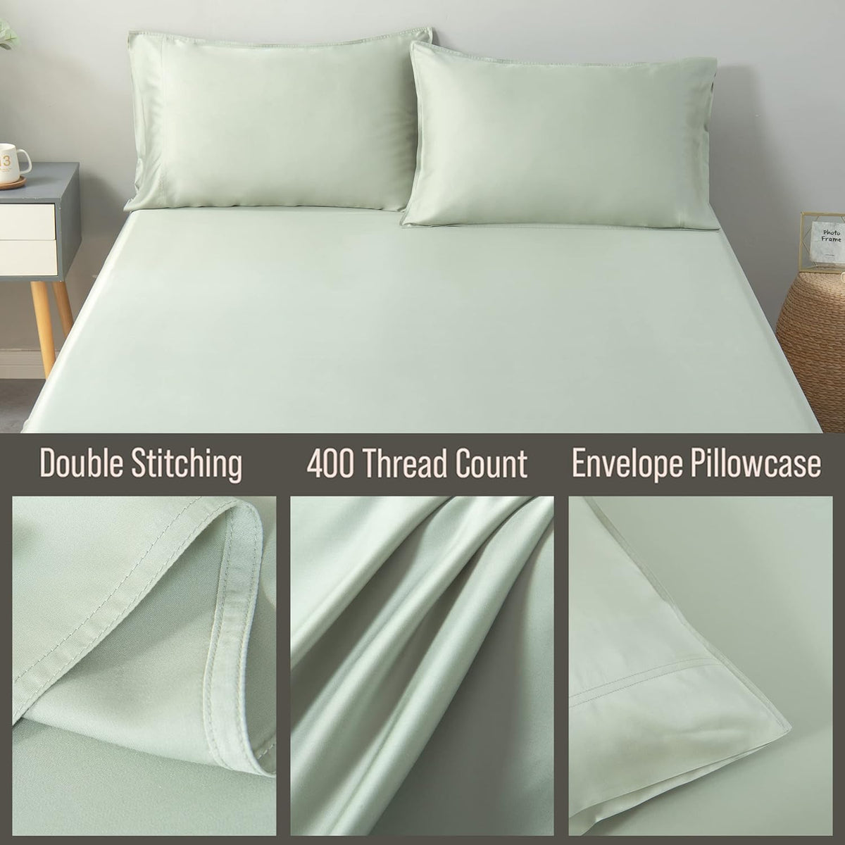 Bella Coterie | Luxury Bamboo Viscose Standard Size Pillowcase Set