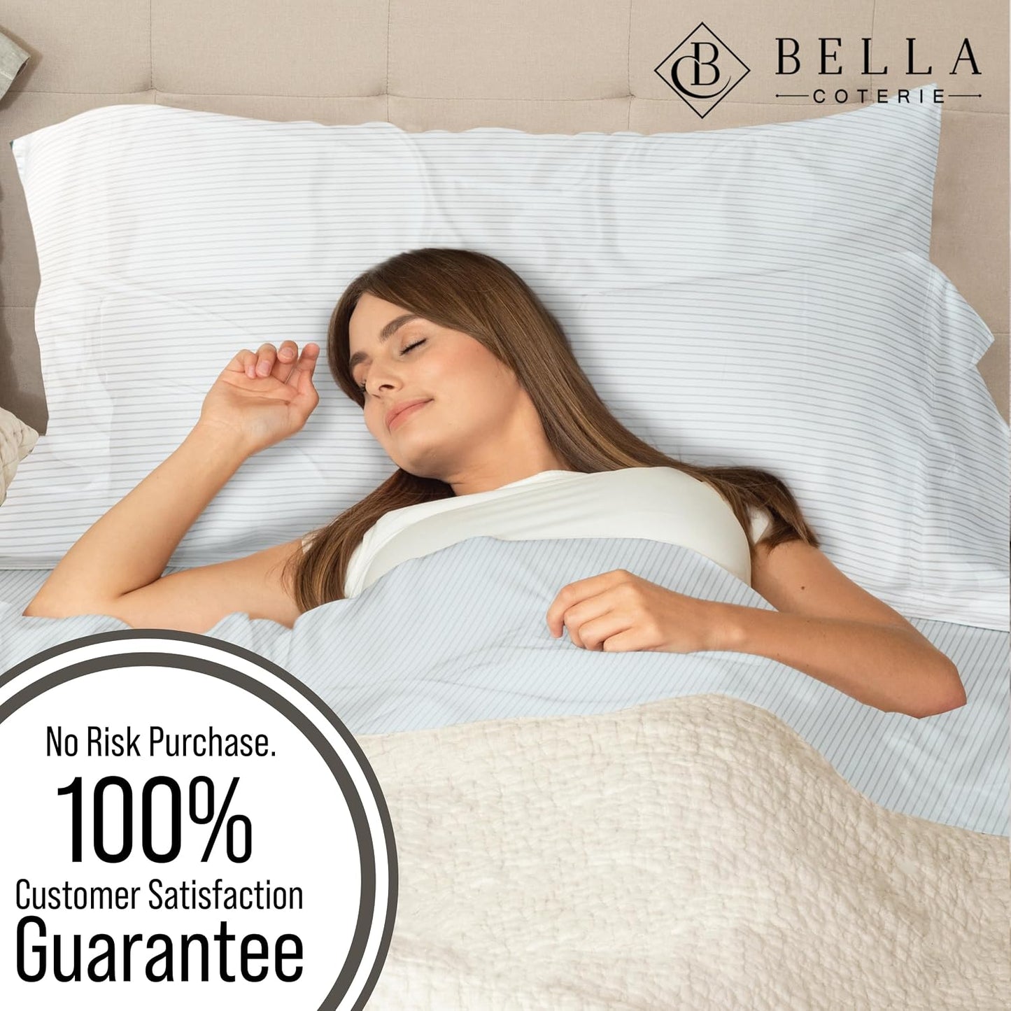 Bella Coterie | Luxury Bamboo Viscose Standard Size Pillowcase Set